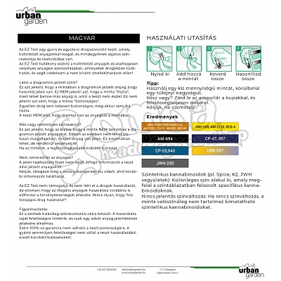 EZ test szintetikus cannabinoidok drogteszt 2